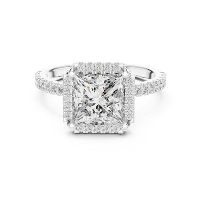 Mixed Shape Lab Grown Diamond Halo Ring