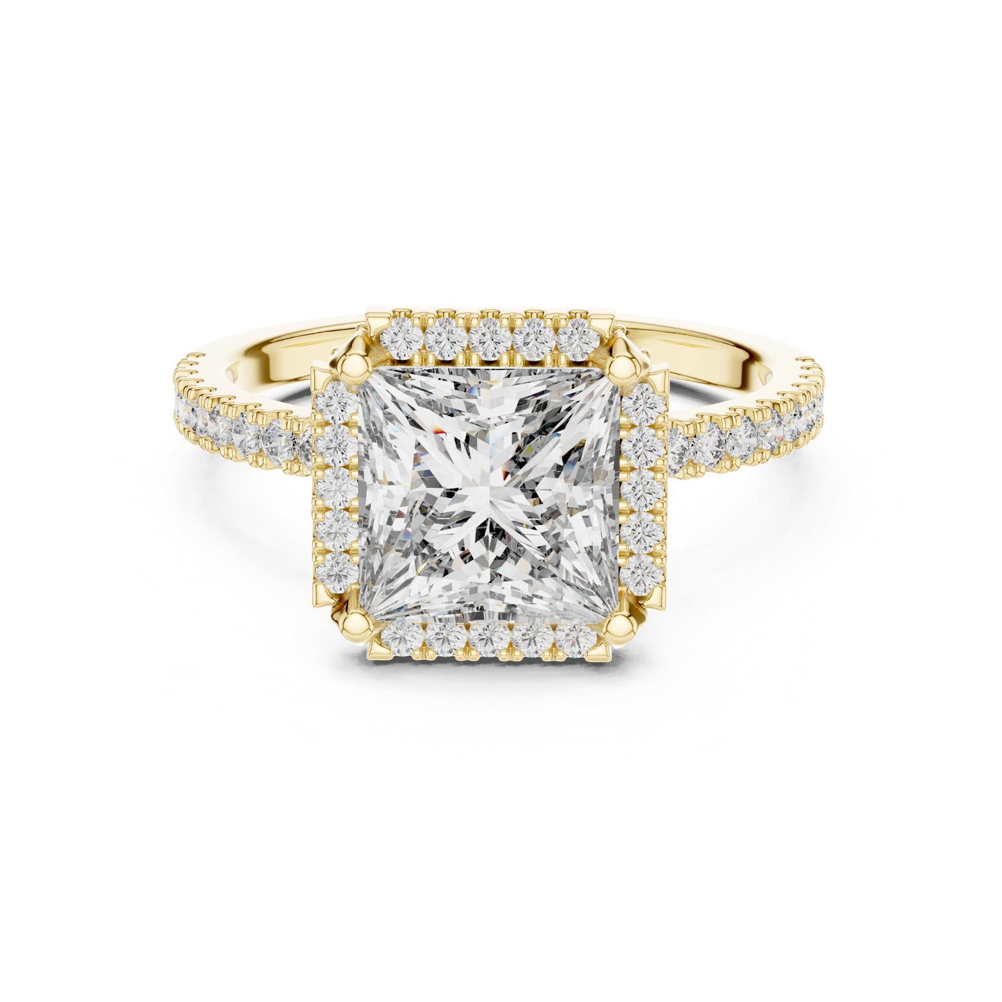 Mixed Shape Lab Grown Diamond Halo Ring