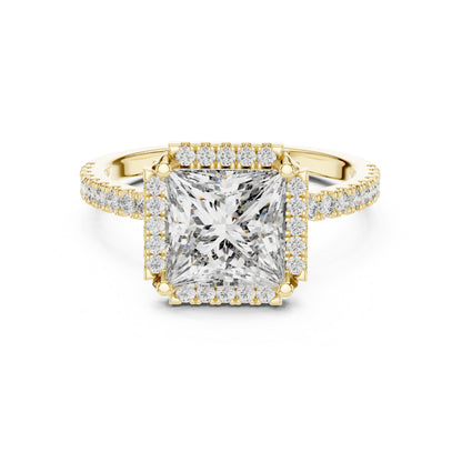 Mixed Shape Lab Grown Diamond Halo Ring