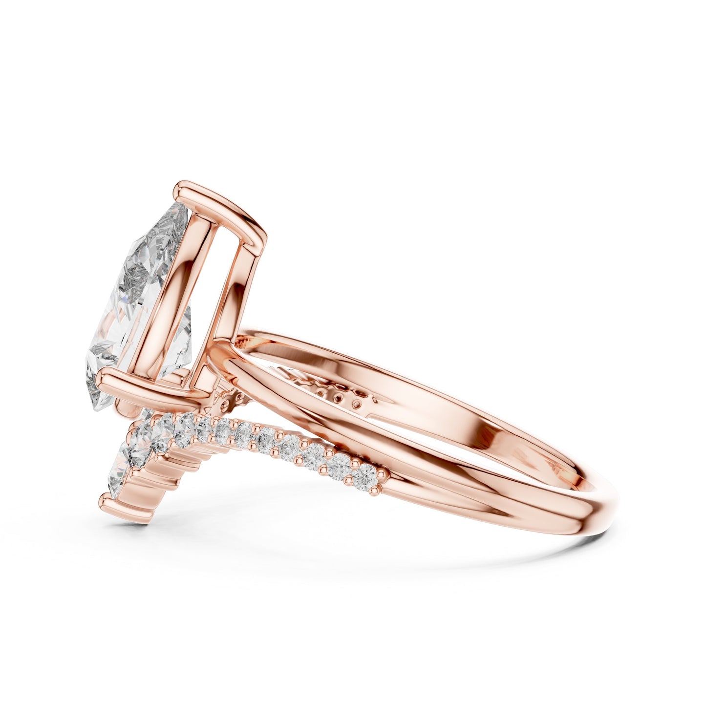 Mixed Shape Lab Grown Diamond Halo Ring