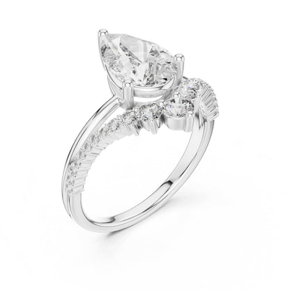 Mixed Shape Lab Grown Diamond Halo Ring