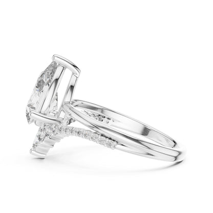 Mixed Shape Lab Grown Diamond Halo Ring