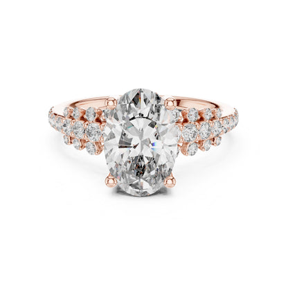 Mixed Shape Lab Grown Diamond Halo Ring