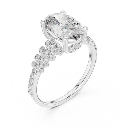 Mixed Shape Lab Grown Diamond Halo Ring
