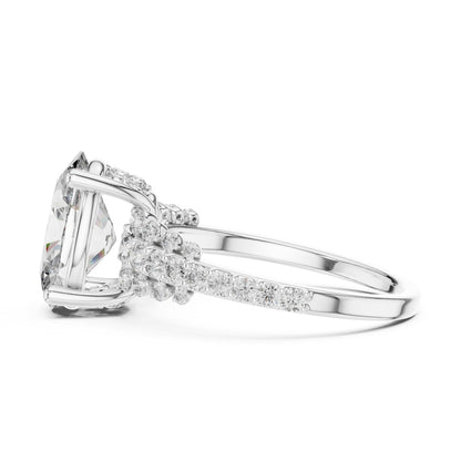 Mixed Shape Lab Grown Diamond Halo Ring