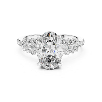 Mixed Shape Lab Grown Diamond Halo Ring