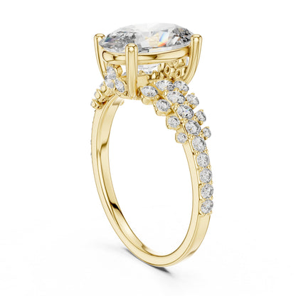 Mixed Shape Lab Grown Diamond Halo Ring