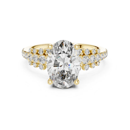 Mixed Shape Lab Grown Diamond Halo Ring