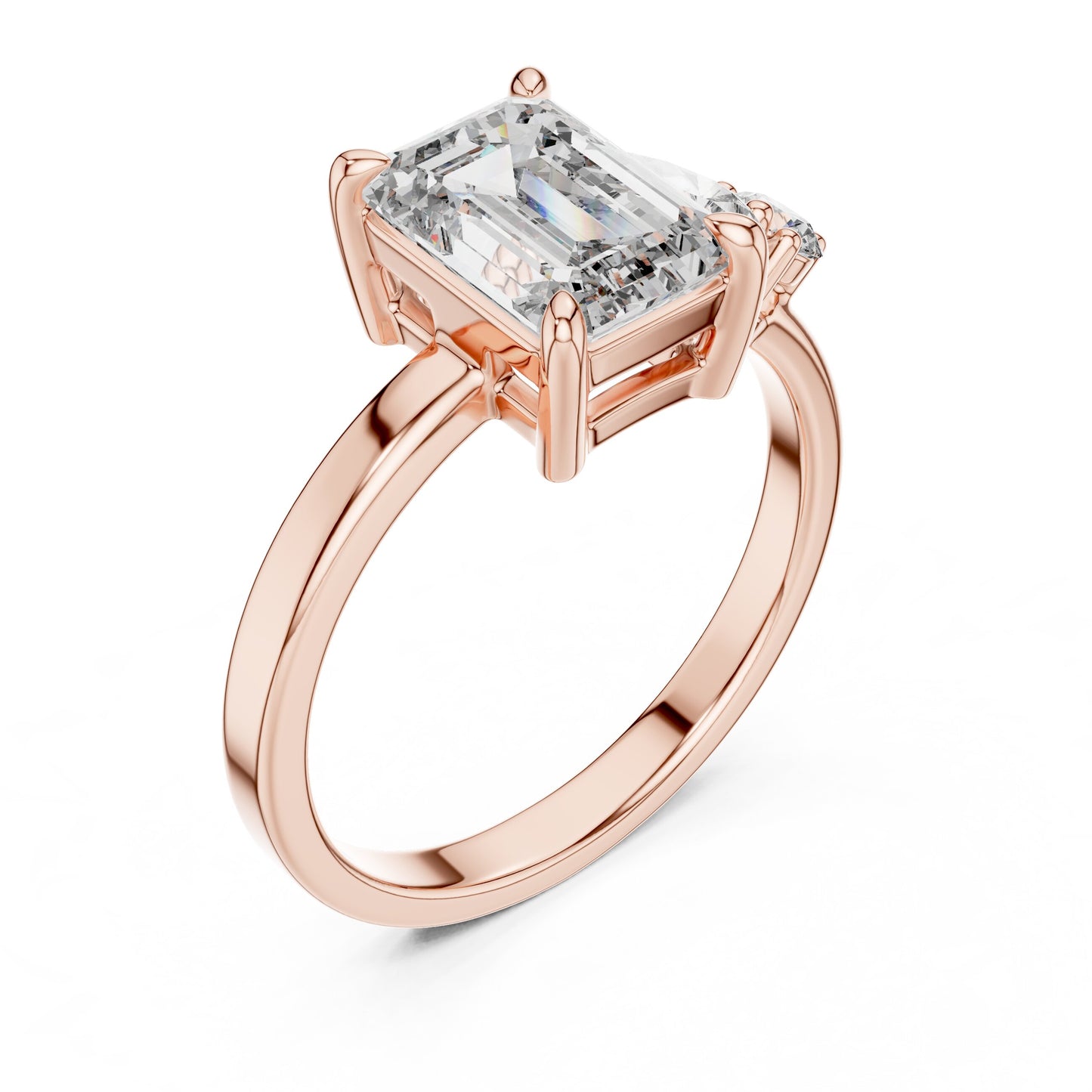 Mixed Shape Lab Grown Diamond Three Stone Ring