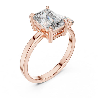 Mixed Shape Lab Grown Diamond Three Stone Ring