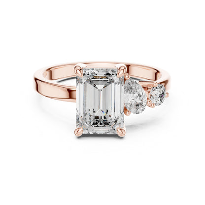 Mixed Shape Lab Grown Diamond Three Stone Ring