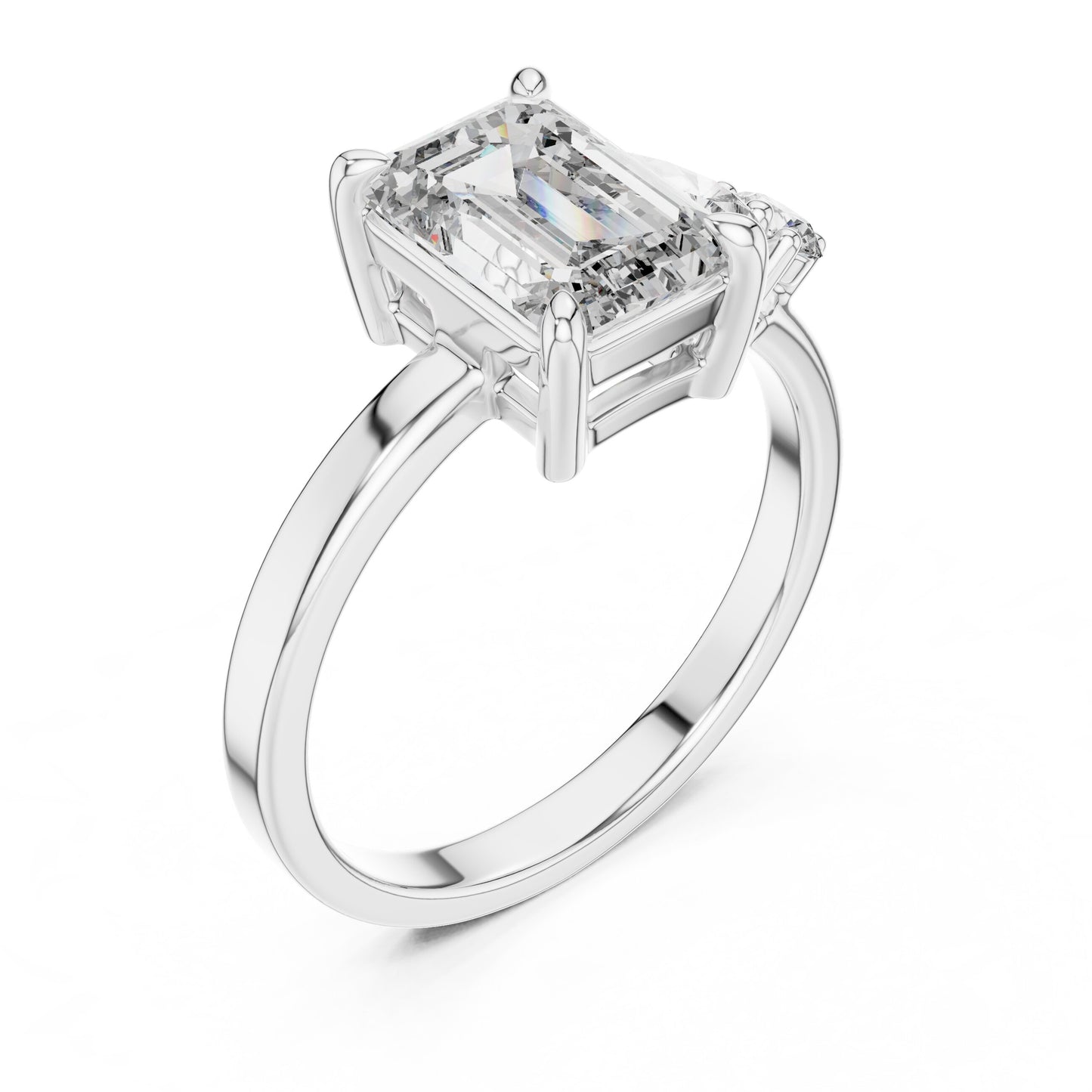 Mixed Shape Lab Grown Diamond Three Stone Ring