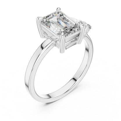Mixed Shape Lab Grown Diamond Three Stone Ring