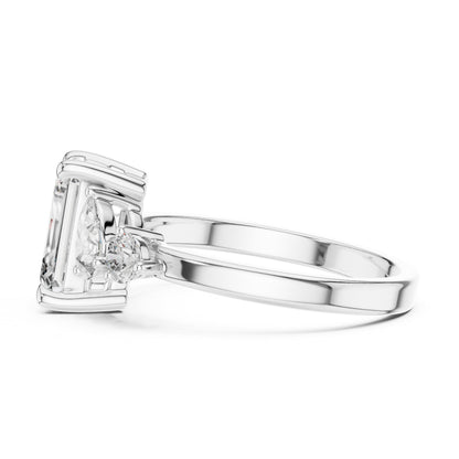 Mixed Shape Lab Grown Diamond Three Stone Ring