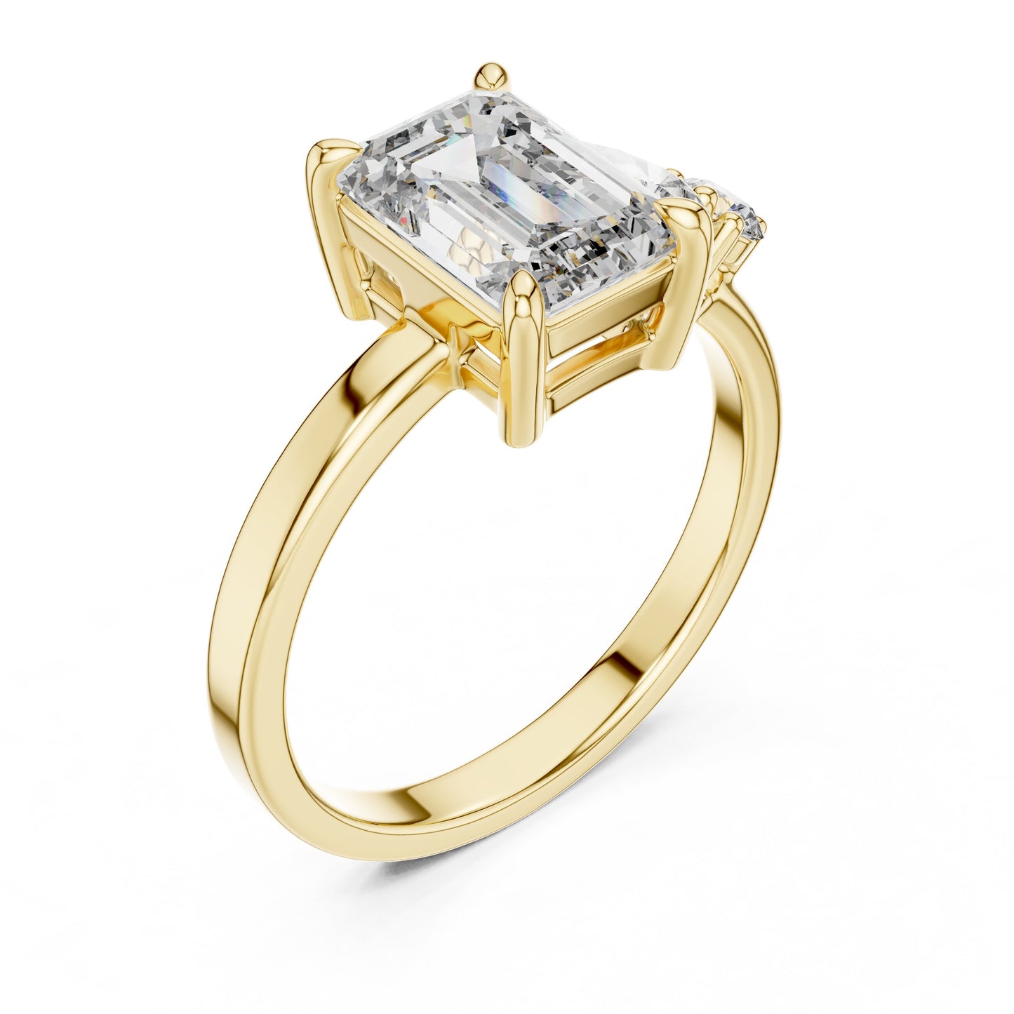Mixed Shape Lab Grown Diamond Three Stone Ring