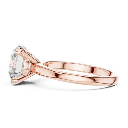 Round Solitaire Lab Grown Diamond Ring