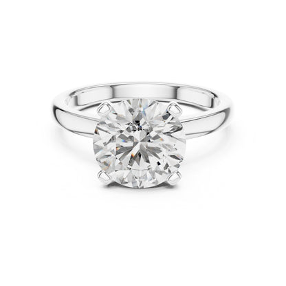 Round Solitaire Lab Grown Diamond Ring