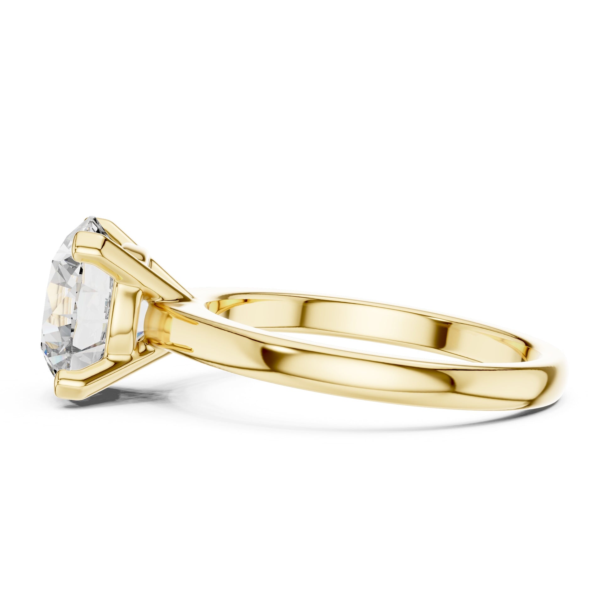Round Solitaire Lab Grown Diamond Ring