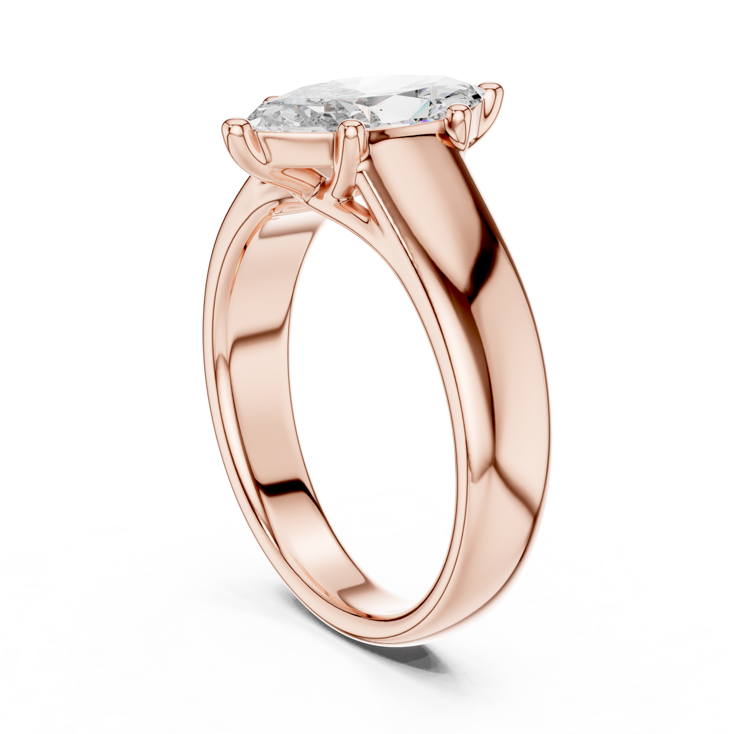 Oval Solitaire Lab Grown Diamond Ring