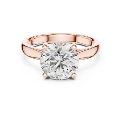 Round Solitaire Lab Grown Diamond Ring