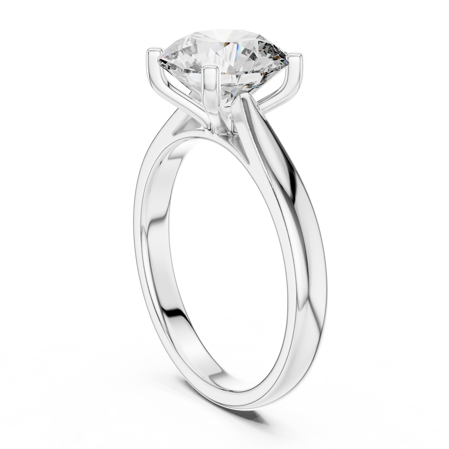 Round Solitaire Lab Grown Diamond Ring