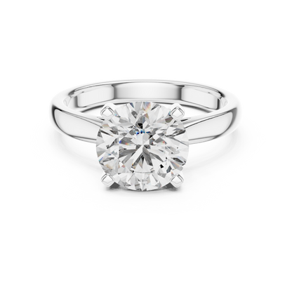 Round Solitaire Lab Grown Diamond Ring