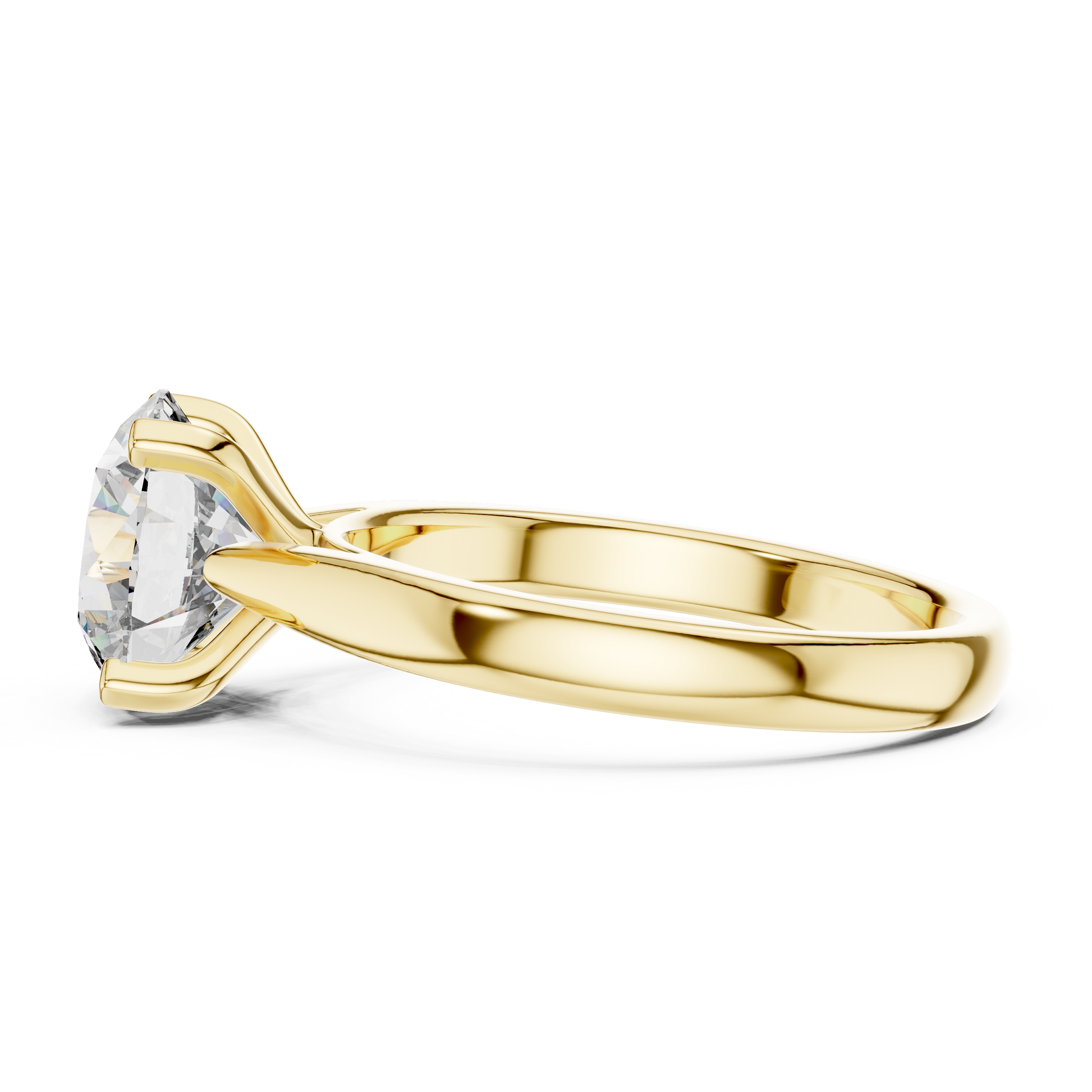 Round Solitaire Lab Grown Diamond Ring