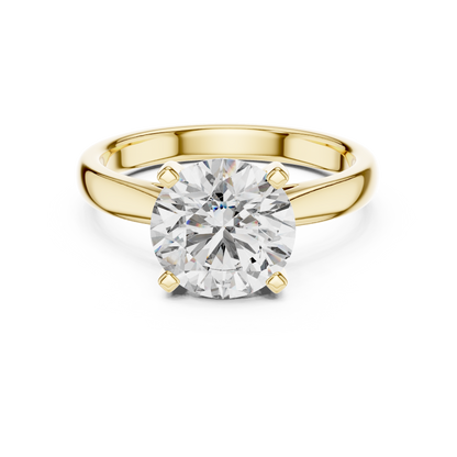 Round Solitaire Lab Grown Diamond Ring