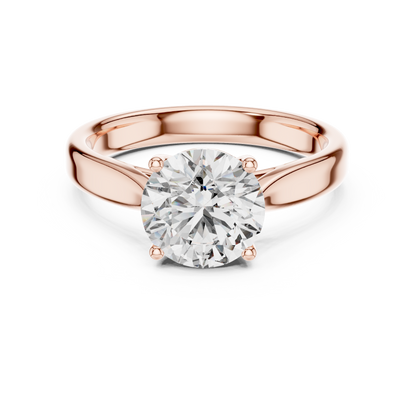 Round Solitaire Lab Grown Diamond Ring
