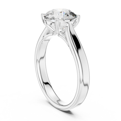 Round Solitaire Lab Grown Diamond Ring
