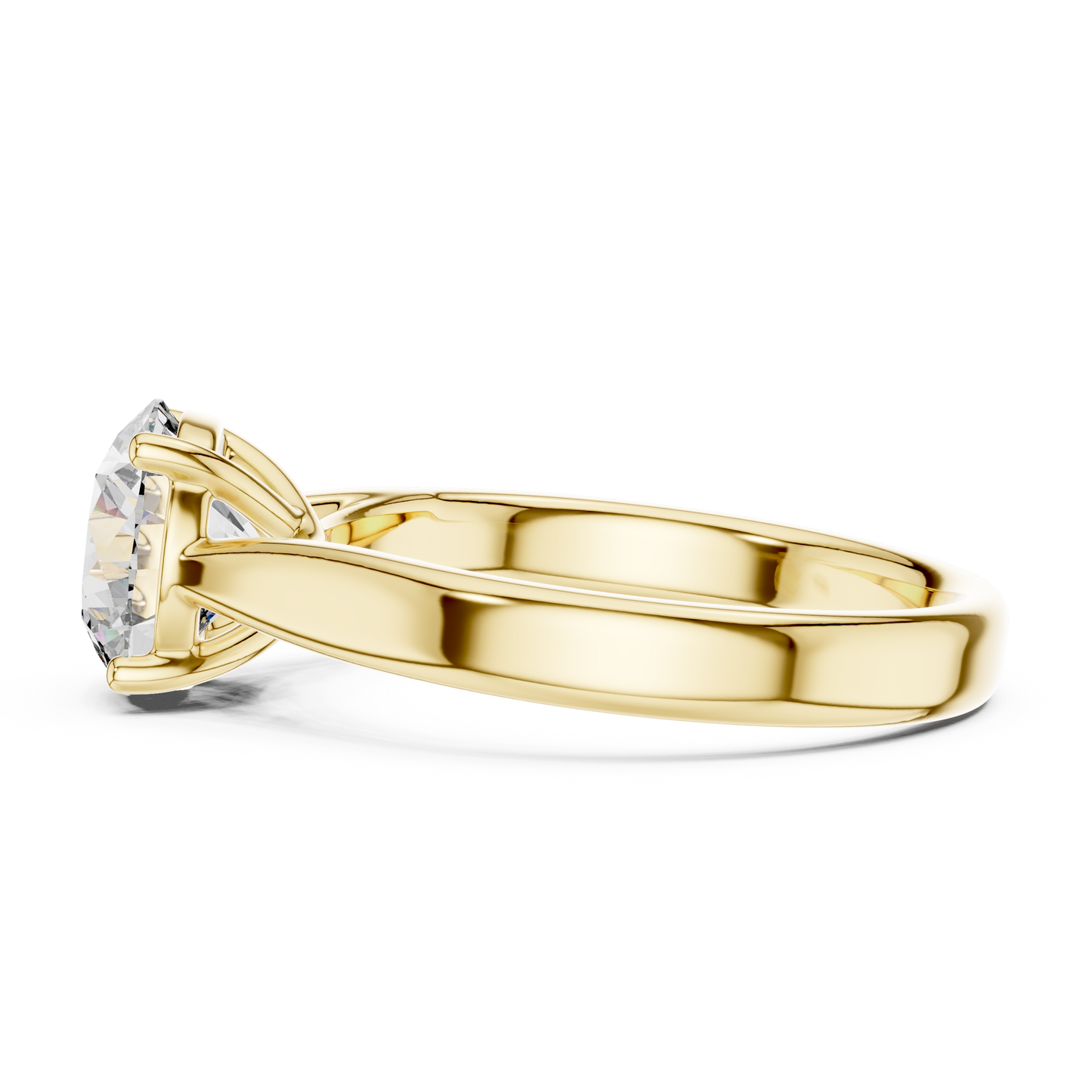 Round Solitaire Lab Grown Diamond Ring