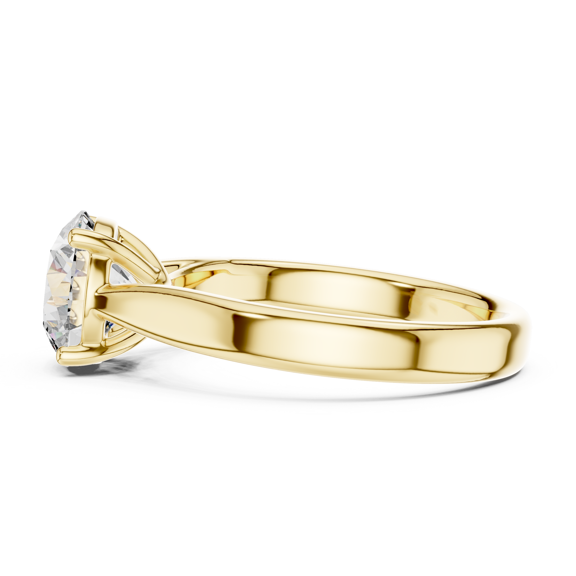 Round Solitaire Lab Grown Diamond Ring