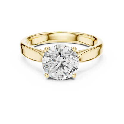 Round Solitaire Lab Grown Diamond Ring