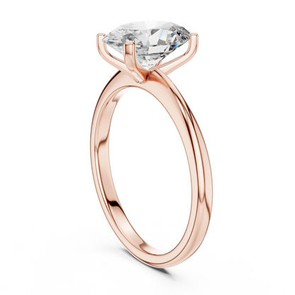 Cushion Solitaire Lab Grown Diamond Ring