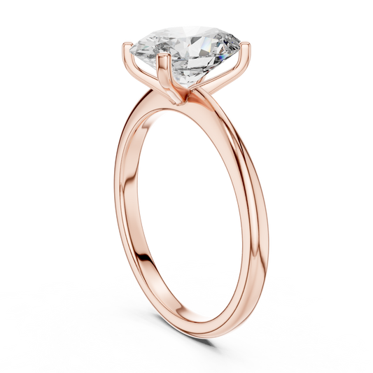Cushion Solitaire Lab Grown Diamond Ring
