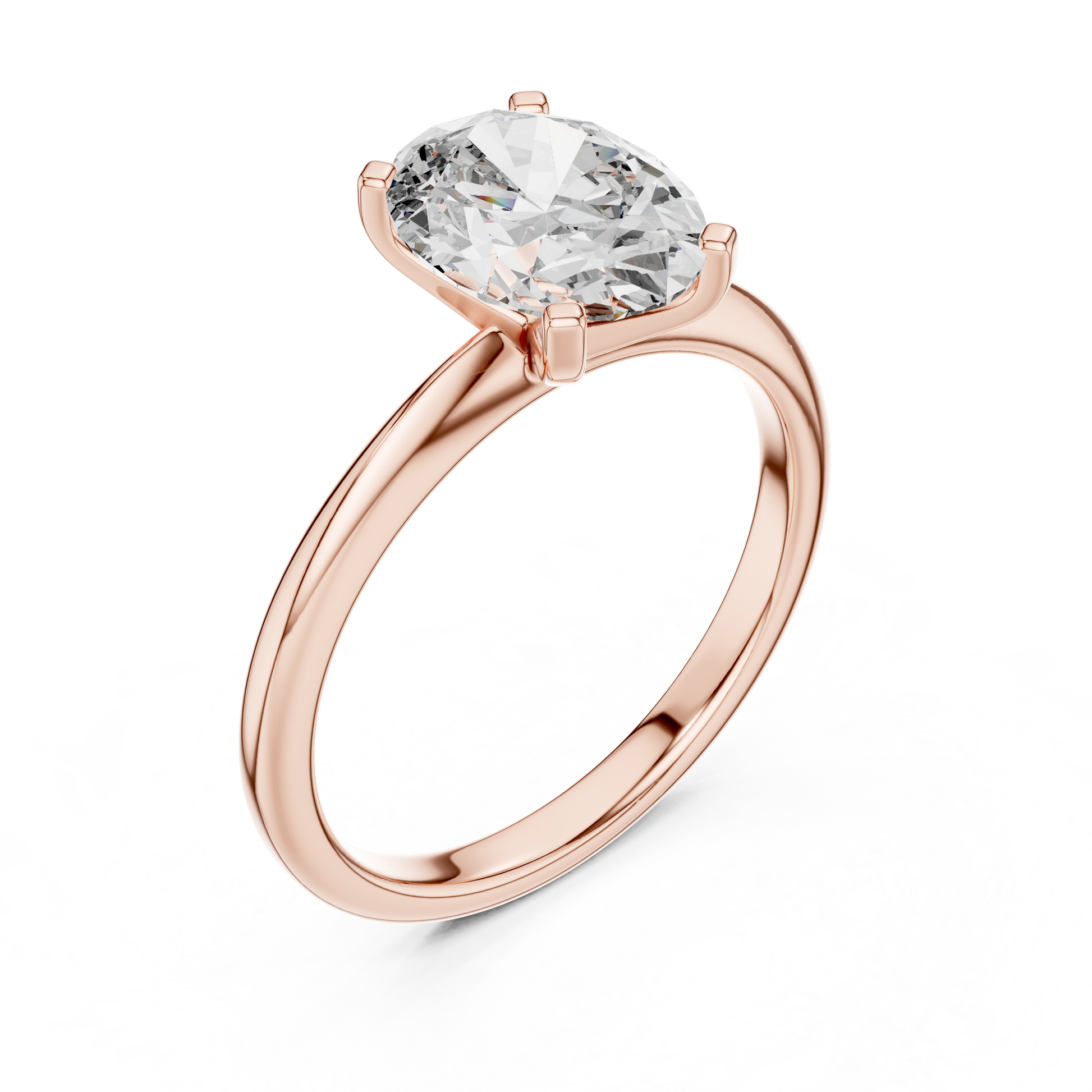 Cushion Solitaire Lab Grown Diamond Ring