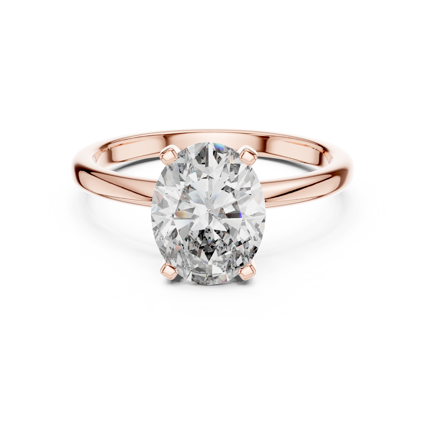 Cushion Solitaire Lab Grown Diamond Ring