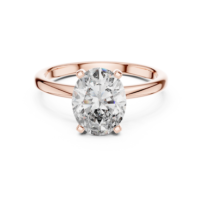 Cushion Solitaire Lab Grown Diamond Ring