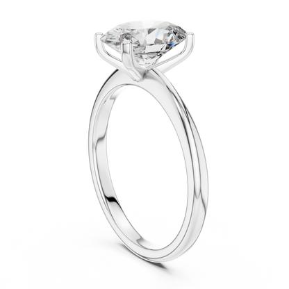 Cushion Solitaire Lab Grown Diamond Ring