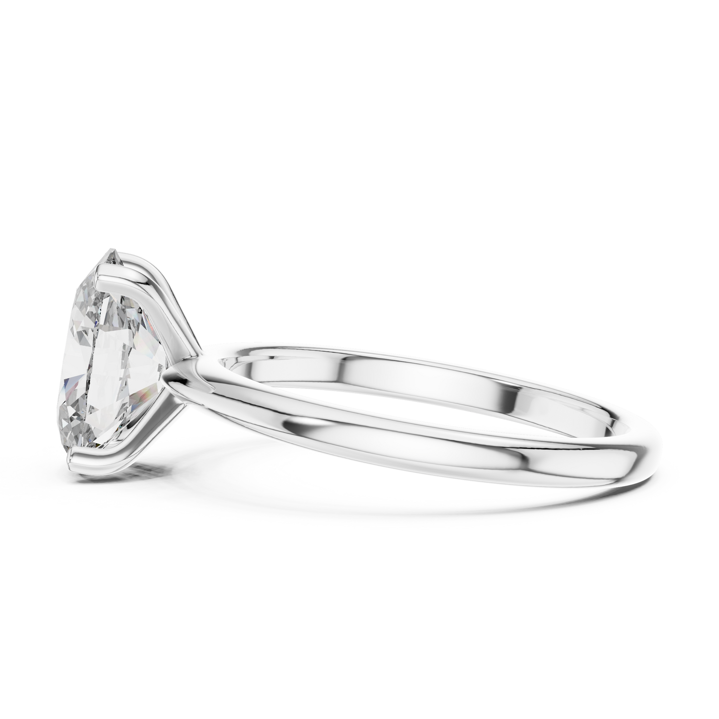 Cushion Solitaire Lab Grown Diamond Ring