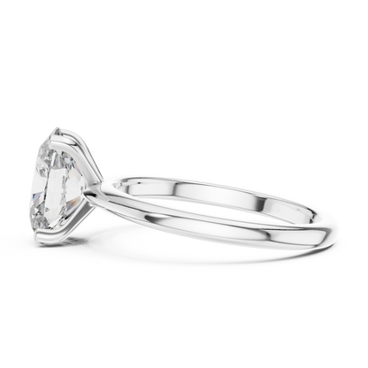 Cushion Solitaire Lab Grown Diamond Ring
