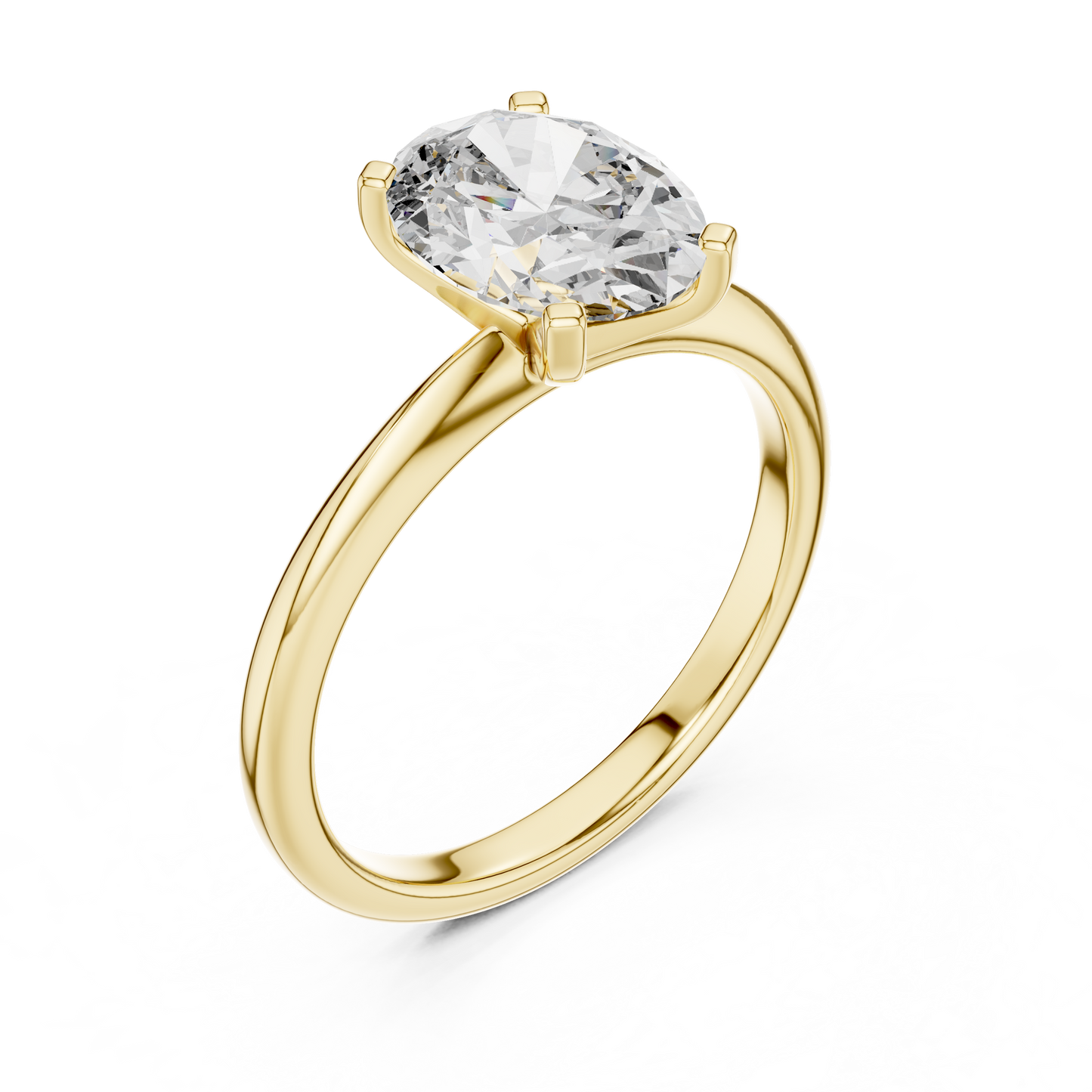 Cushion Solitaire Lab Grown Diamond Ring