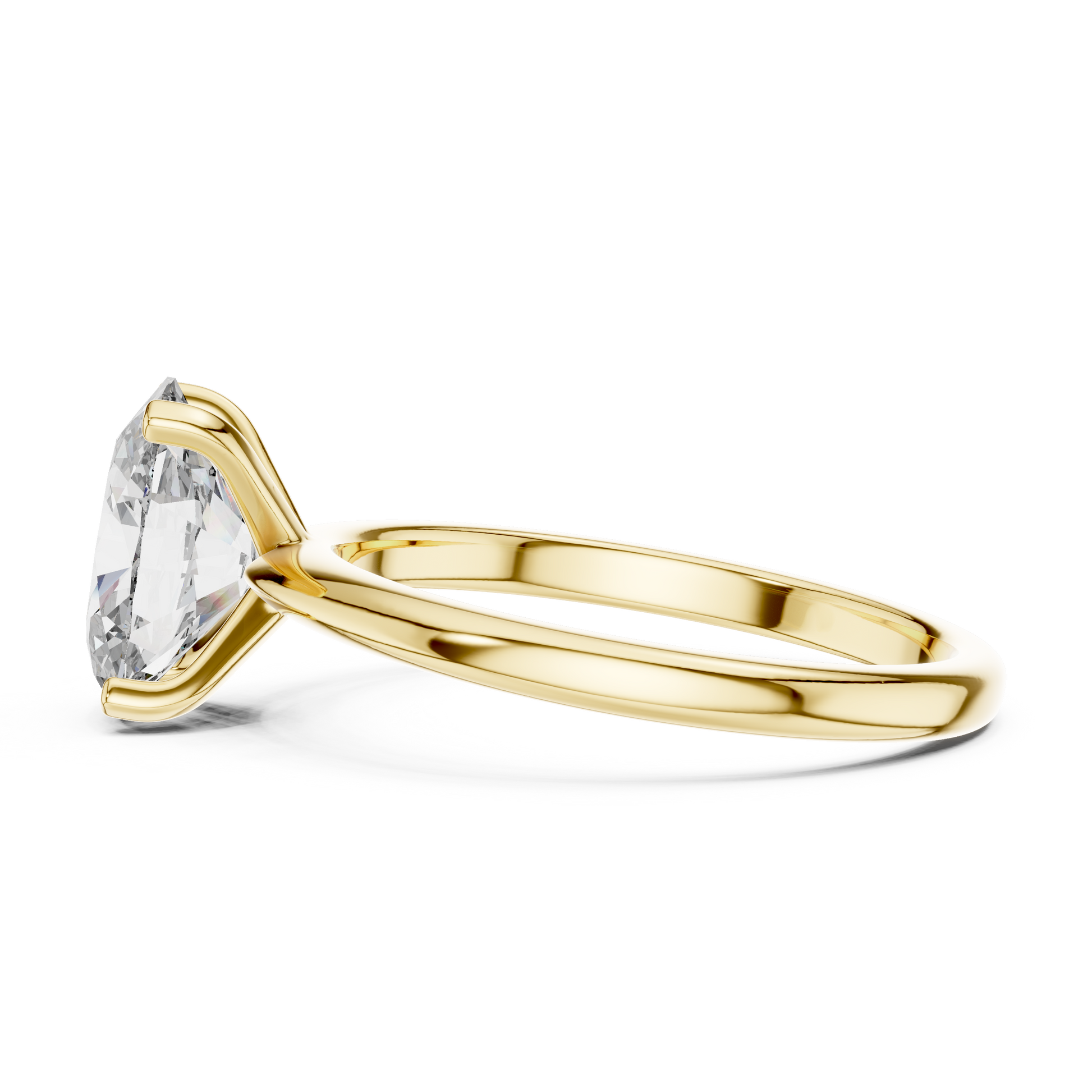Cushion Solitaire Lab Grown Diamond Ring