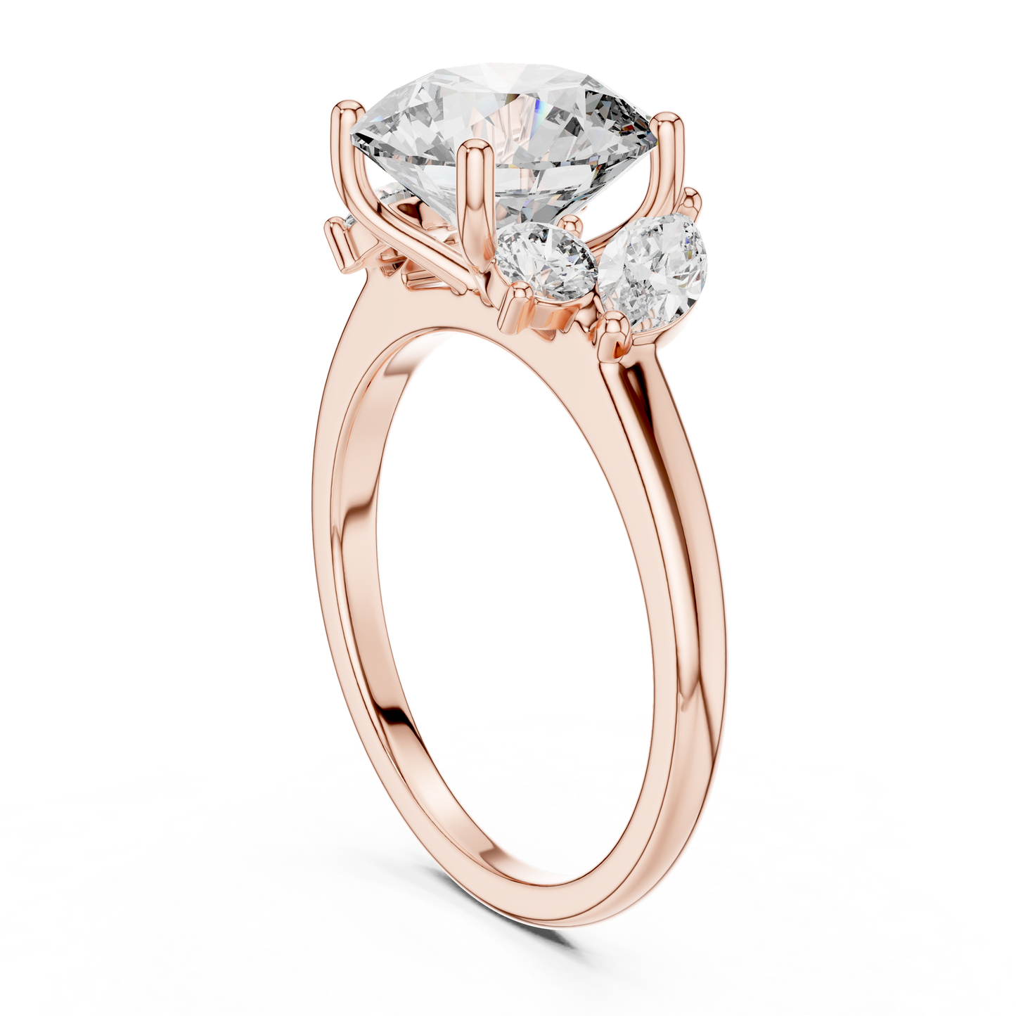Mixed Shape Lab Grown Diamond Three Stone Ring