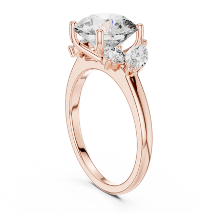 Mixed Shape Lab Grown Diamond Three Stone Ring