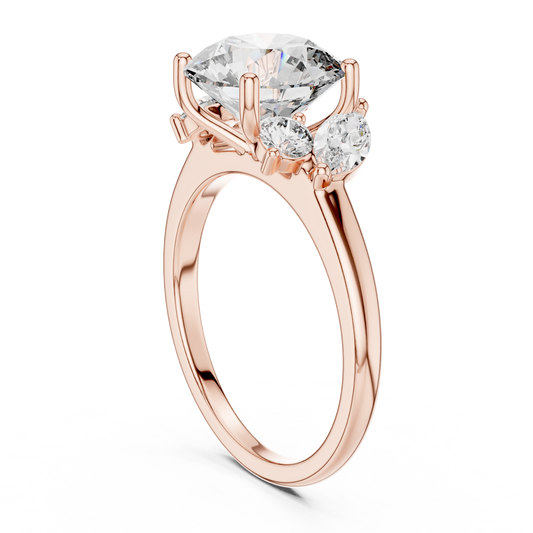 Mixed Shape Lab Grown Diamond Three Stone Ring