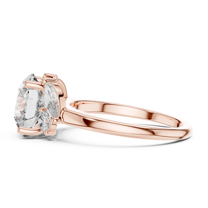 Mixed Shape Lab Grown Diamond Three Stone Ring