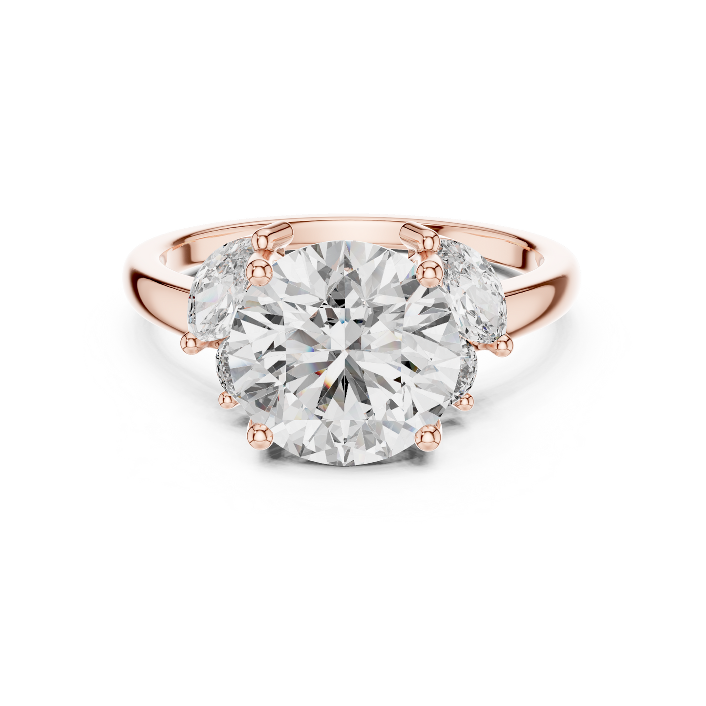 Mixed Shape Lab Grown Diamond Three Stone Ring