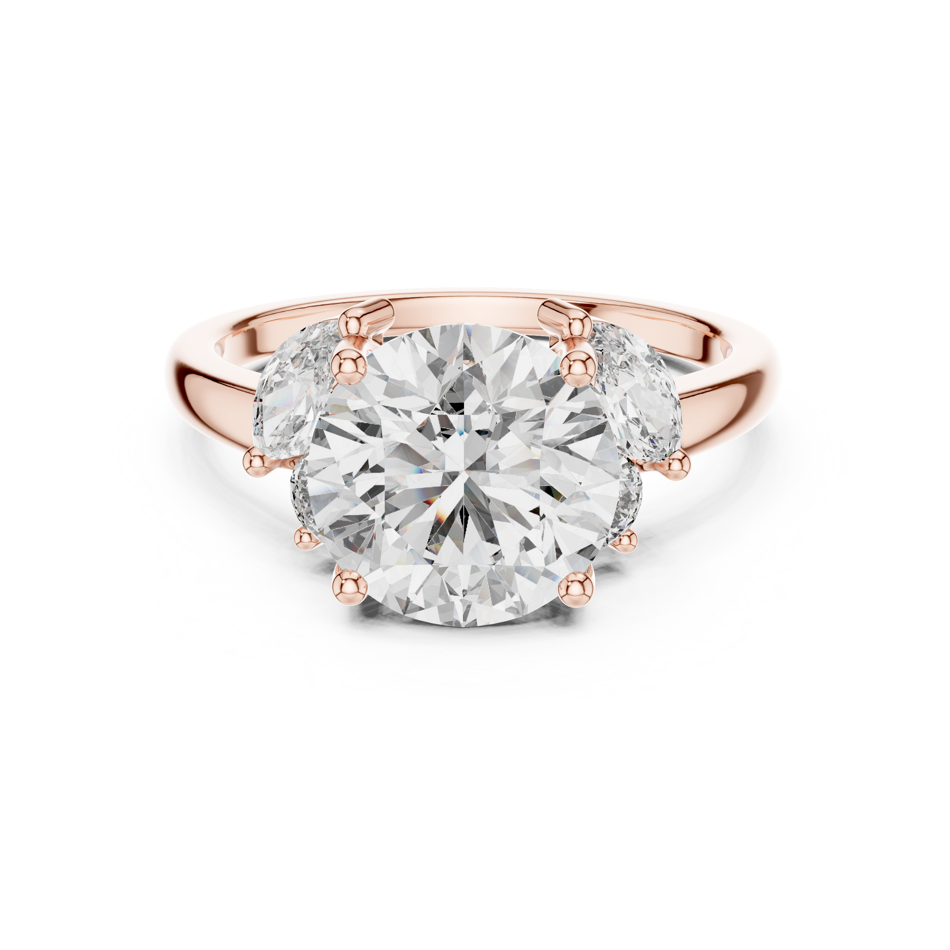 Mixed Shape Lab Grown Diamond Three Stone Ring