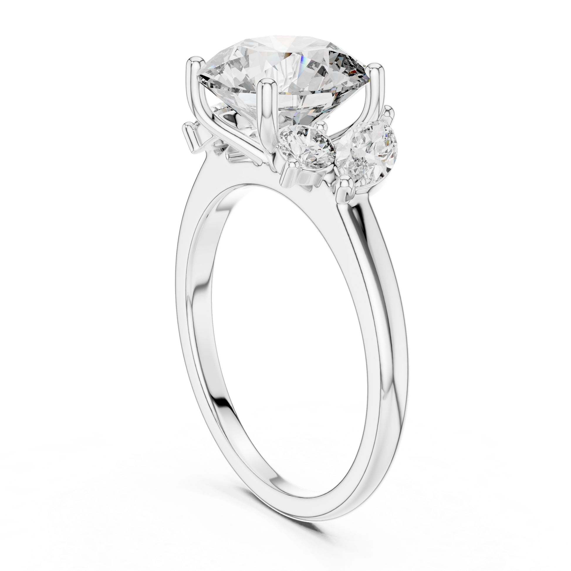 Mixed Shape Lab Grown Diamond Three Stone Ring